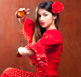Castanets gipsy flamenco dancer Spain girl